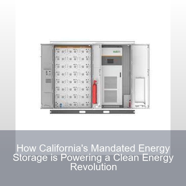 How California's Mandated Energy Storage is Powering a Clean Energy Revolution